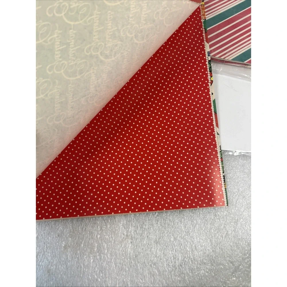 VTG‎ Artfaire Gift Wrapping Paper 1ft 8 In X 2ft Sheets Christmas Santa Read (2)